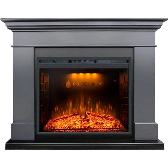 Каминокомплект Royal Flame California - Серый графит с Электрическим очагом Royal Flame Emerald 28