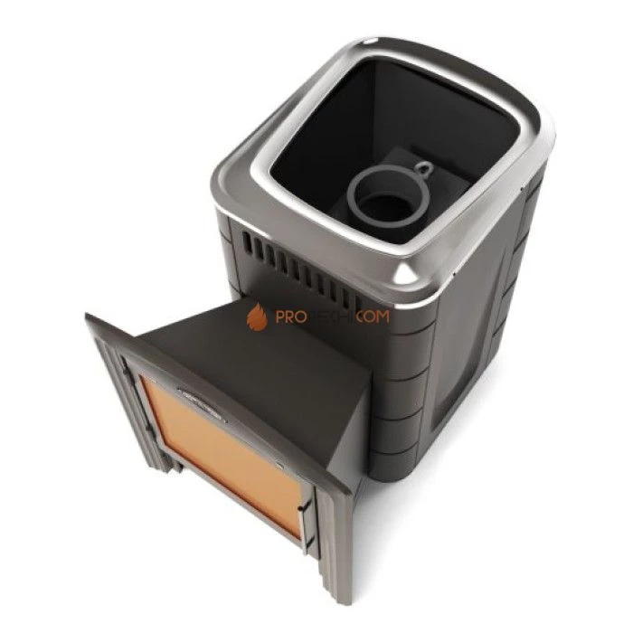 Печь для бани Термофор Каронада Мини Heavy Metal Витра антрацит