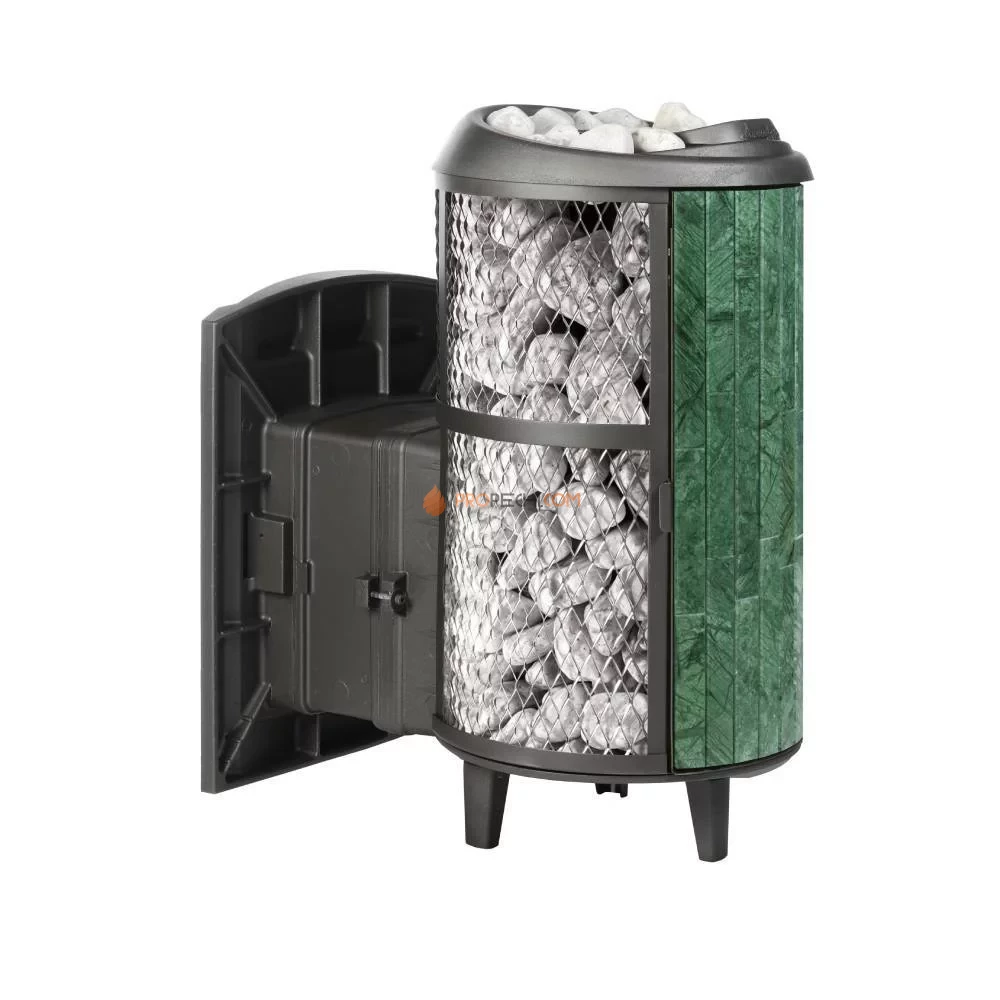 Печь банная «Атмосфера L» комбинированная сетка-ламель «Верде Гватемала»