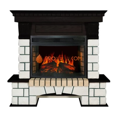 Каминокомплект Royal Flame Pierre Luxe - Белый / Венге с очагом Dioramic 25 LED FX