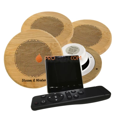 Комплект акустической системы SW 4 Black Standart Wood, круг (Встраиваемый)