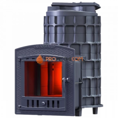 Чугунная печь для бани Гефест Авангард ЗК 35П2