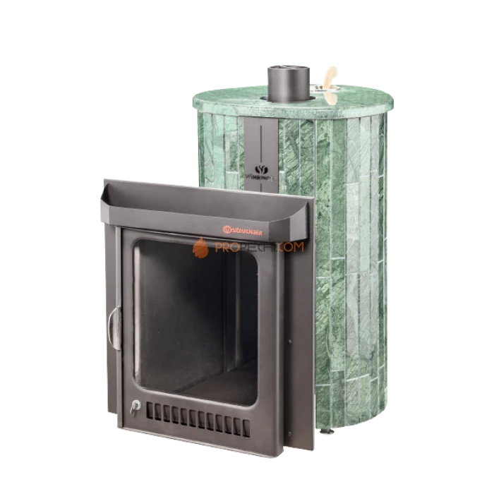 Дровяная печь для бани Ферингер Макси До 38 м³ - Верде Гватемала наборный
