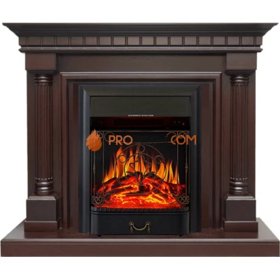 Каминокомплект Royal Flame Dallas - Темный дуб с очагом Majestic FX Black