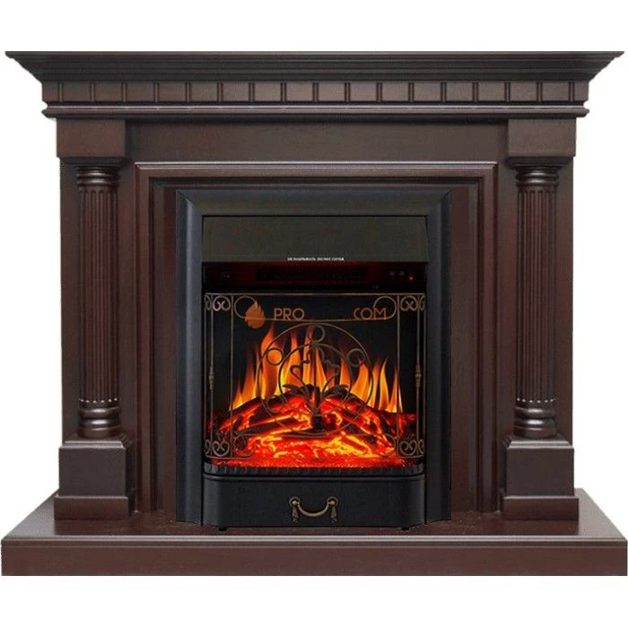 Каминокомплект Royal Flame Dallas - Темный дуб с очагом Majestic FX Black