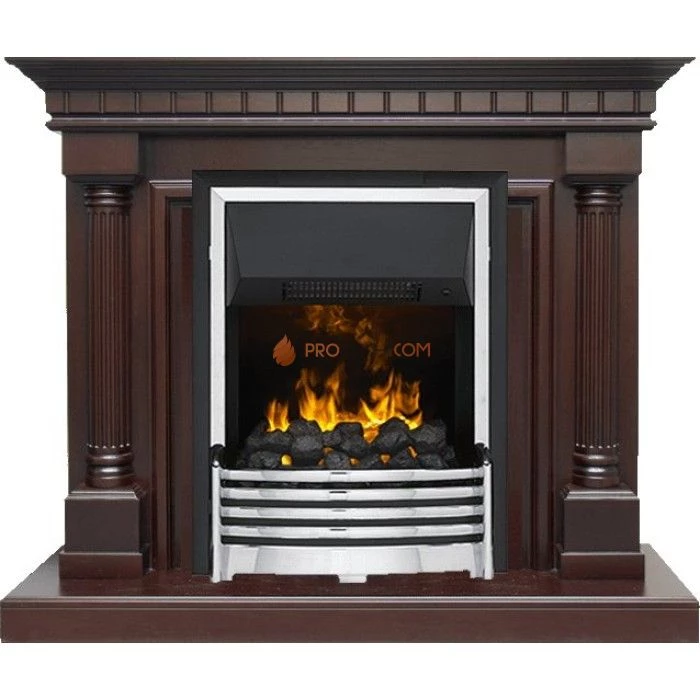 Каминокомплект Dimplex Dallas - Темный дуб с очагом Flagstaff