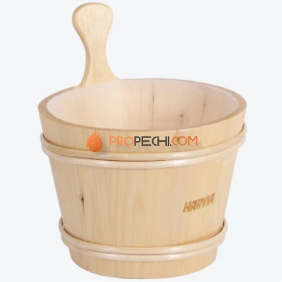 Шайка деревянная Harvia 7 л, емкость из пластмассы