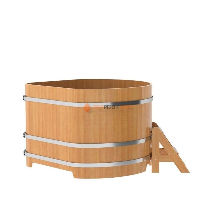 Купель BentWood угловая из натуральной лиственницы 1,37х1,37