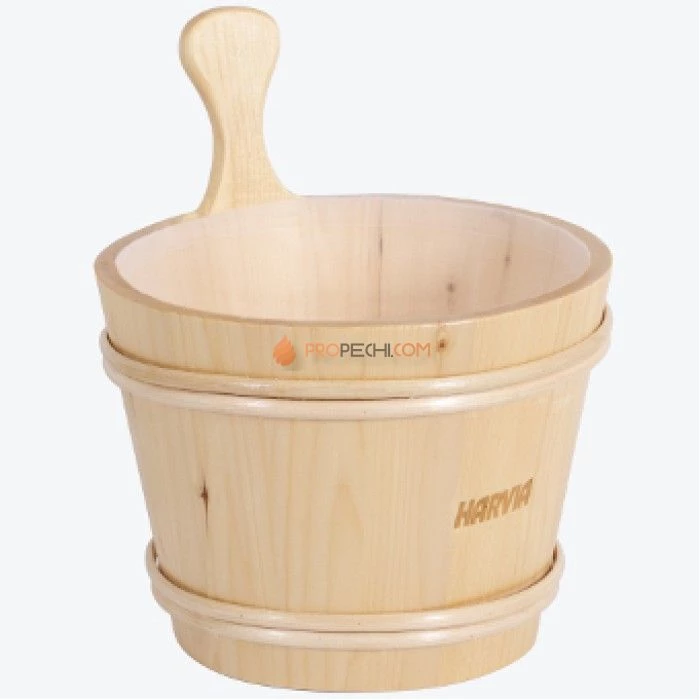 Шайка деревянная Harvia 7 л, емкость из пластмассы