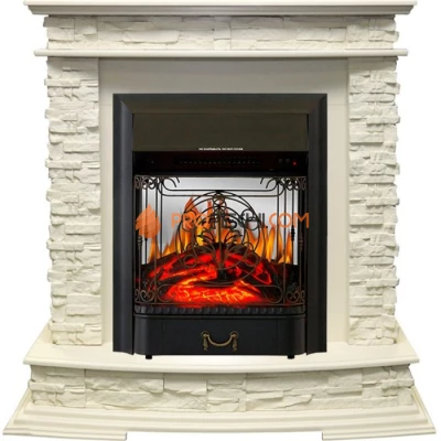 Каминокомплект Royal Flame Luzern - Слоновая кость с очагом Majestic FX M Black