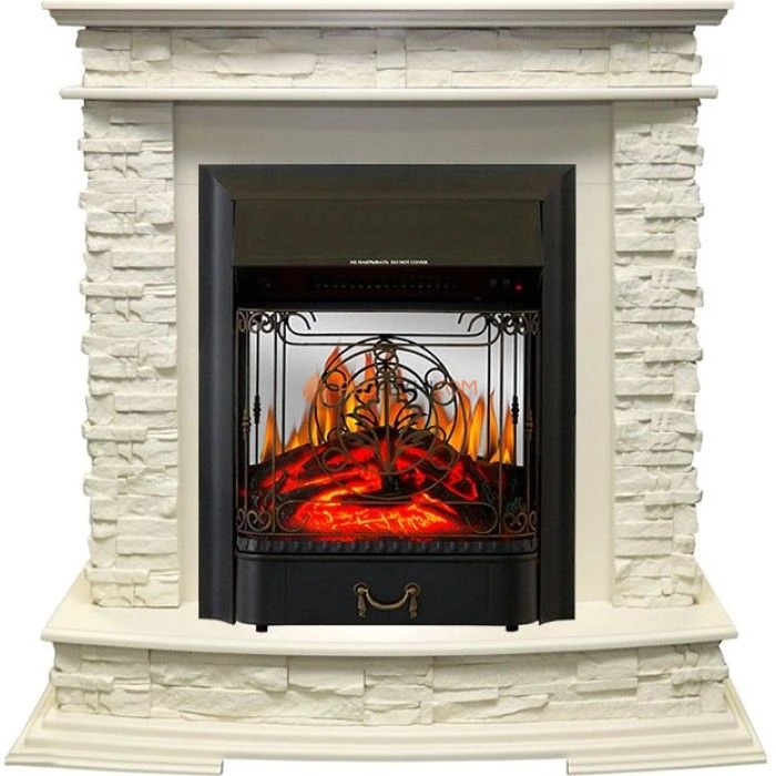 Каминокомплект Royal Flame Luzern - Слоновая кость с очагом Majestic FX M Black