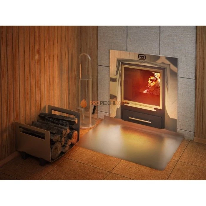 Дровяная печь для бани Теплодар Кубань-20 Л Панорама