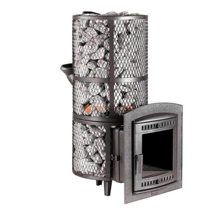 Чугунная печь для бани Атмосфера XXL Сетка нержавеющая