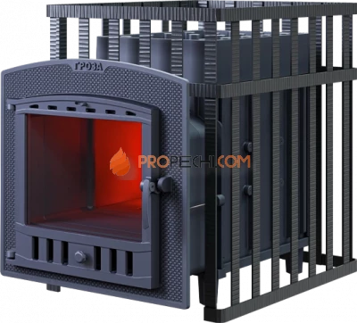 Чугунная банная печь Гефест ЗК 30П2 в сетке