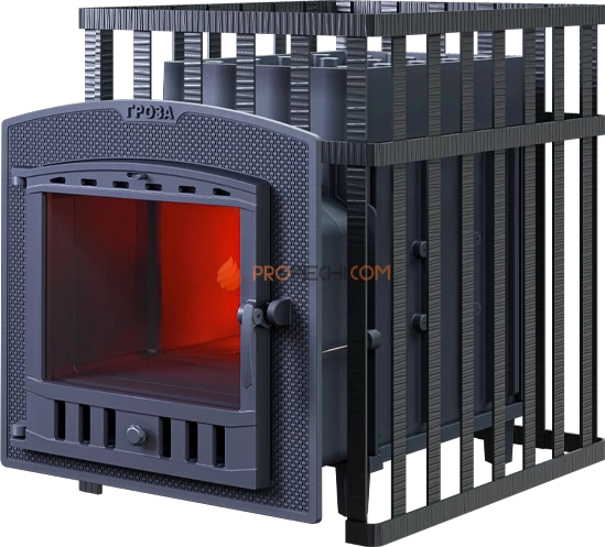 Чугунная банная печь Гефест ЗК 30П2 в сетке