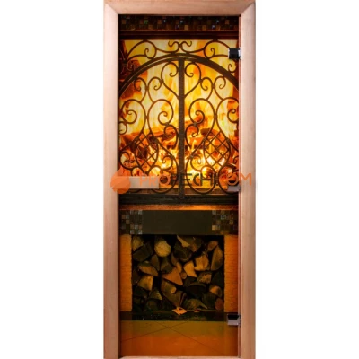 Дверь для бани DoorWood Фотопечать А041, 1800x800 мм