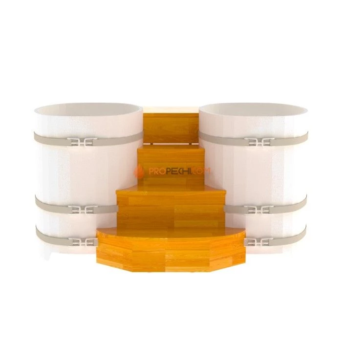 Подиум BentWood на 2 купели 0,76х1,16 СЛ натуральный