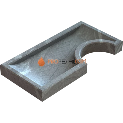 Арома-чаша для печи Klover RT 50-RV с дымоходом (Талькомагнезит)