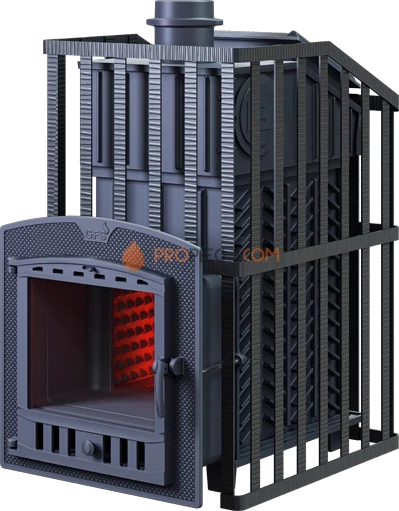 Чугунная банная печь Гефест Ураган ЗК 30 П2