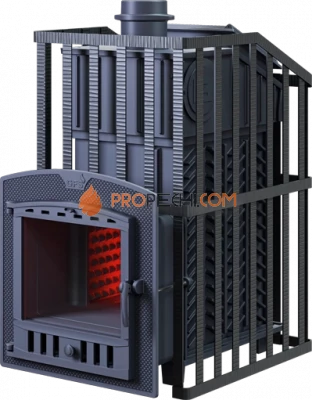 Чугунная банная печь Гефест Ураган ЗК 30 П2