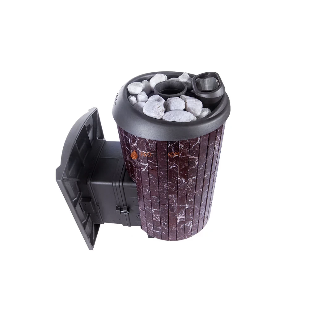 Печь банная «Атмосфера L» с комбинированная сетка-ламель «Россо Леванто»