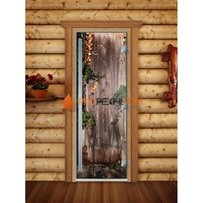 Дверь для бани DoorWood Престиж Фотопечать А030, 1900x700 мм