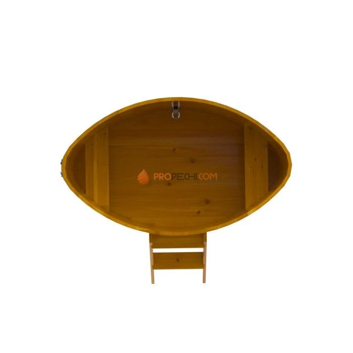 Купель BentWood овальная из натуральной лиственницы 1,02х1,68 Рустик