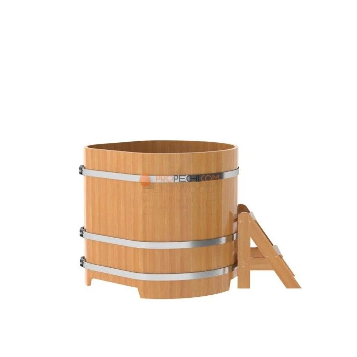 Купель BentWood угловая из натуральной лиственницы 1,03х1,03