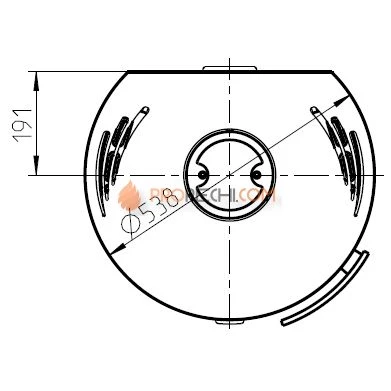 Печь-камин Thorma ANDORRA Plus Ceramic, белая