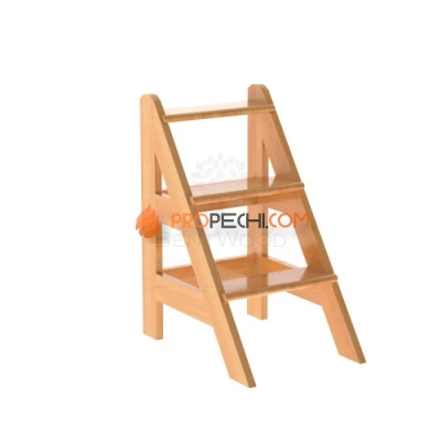 Лесенка BentWood для купели 3 ступени из натуральной лиственницы