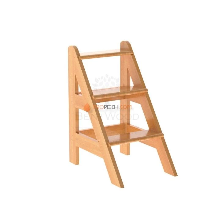 Лесенка BentWood для купели 3 ступени из натуральной лиственницы