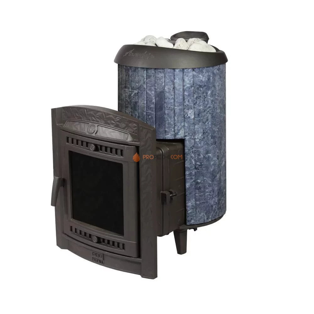 Печь банная «Атмосфера L» комбинированная сетка-ламель талькохлорит