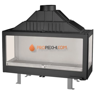 Каминная топка Liseo Castiron LCI 11 GFLR два боковых стекла