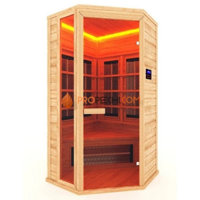 Сауна инфракрасная НКЗ керамика 1-местная угловая 105x105x200 см