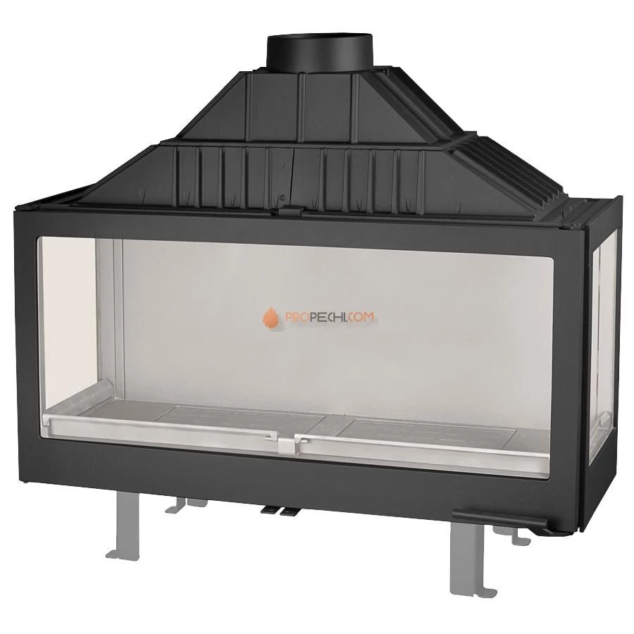 Каминная топка Liseo Castiron LCI 11 GFLR два боковых стекла