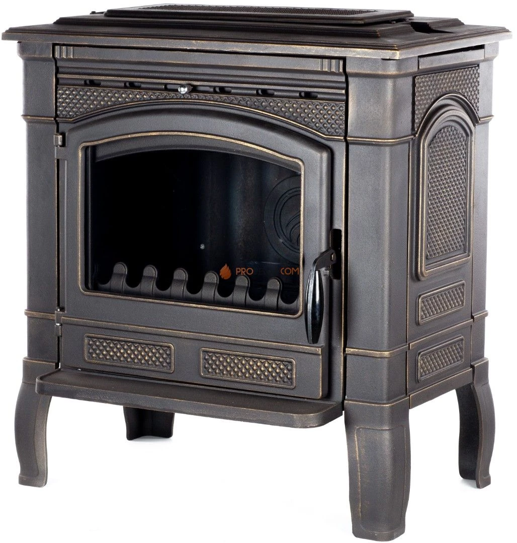 Печь-камин Fireway Gunter патина бронза