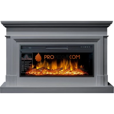 Каминокомплект Royal Flame Coventry - Серый (Ширина 1400 мм) с очагом Vision 42 LOG LED