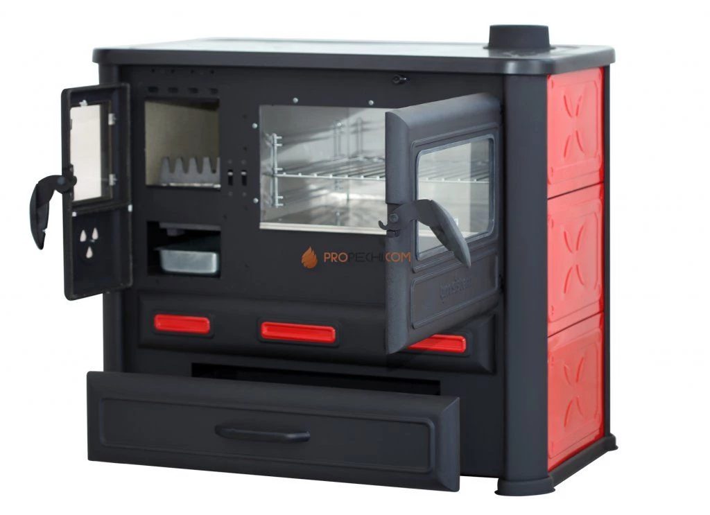 Варочная печь Alma Mons L красная