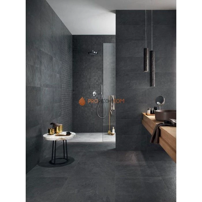 Панель Черный сланец натуральный скол (600х300мм) упак. (6шт/1,08м2)