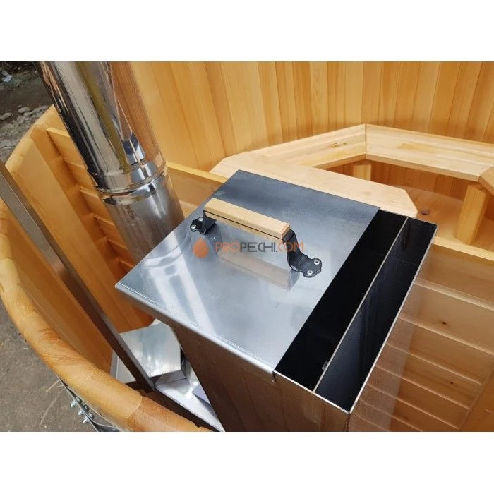 Фурако круглая НКЗ из кедра, диаметр 150 см, высота 120 см (внутренняя печь)