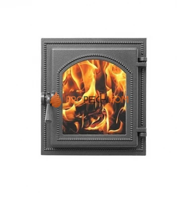 Дверка каминная ВЕЗУВИЙ 270 (Антрацит)