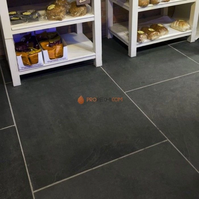 Панель Черный сланец натуральный скол (600х300мм) упак. (6шт/1,08м2)