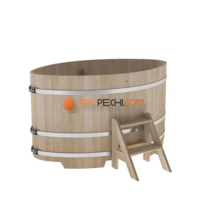 Купель BentWood овальная из кедра 1,08х1,75 премиум