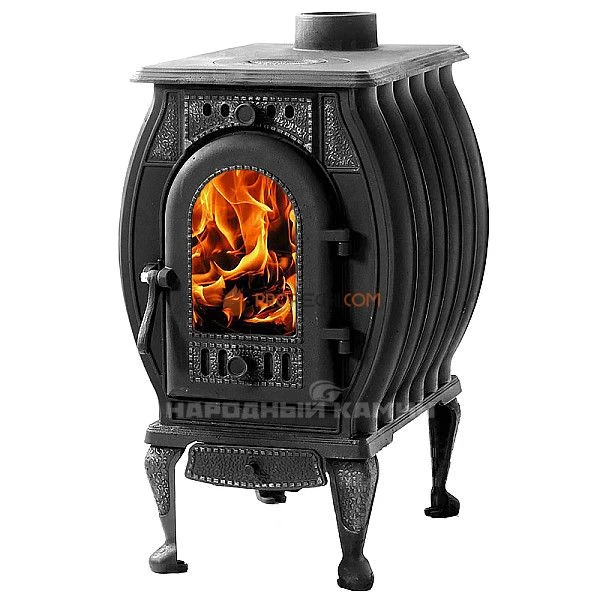 Чугунная печь Рубцовск ПМЧ-8С патина