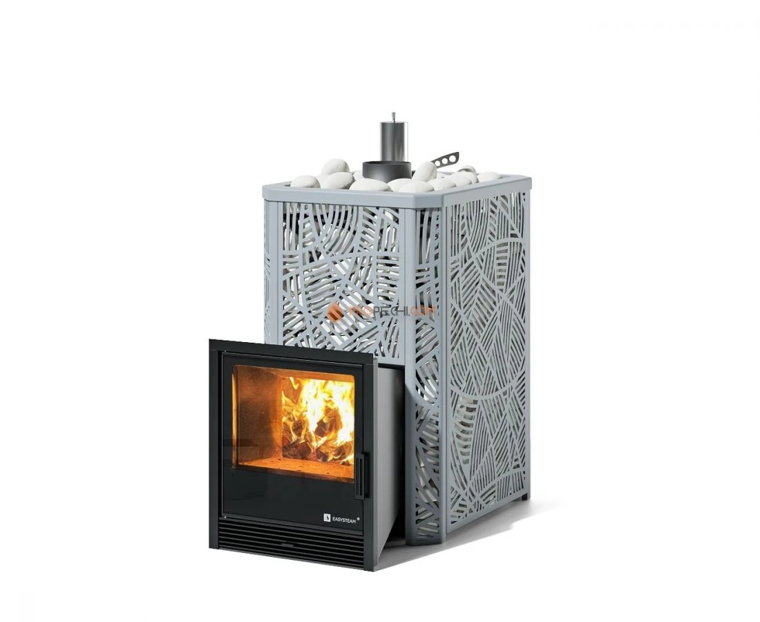 Печь для бани Изистим Ялта 15 К/2024 Модерн серый