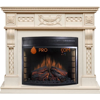 Каминокомплект Royal Flame Corsica - Слоновая кость с патиной с очагом Dioramic 28 LED FX