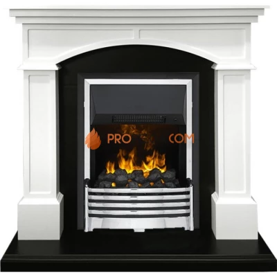 Каминокомплект Dimplex Langford - Белый с черным с очагом Flagstaff