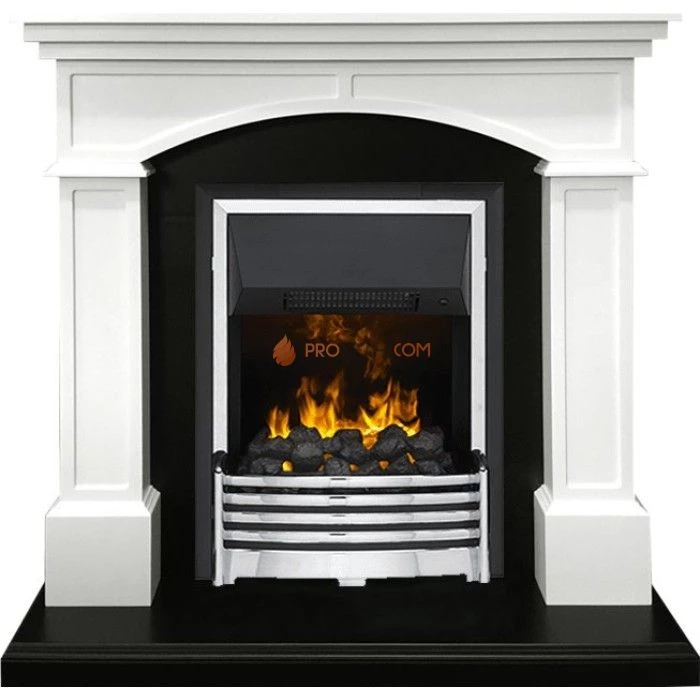 Каминокомплект Dimplex Langford - Белый с черным с очагом Flagstaff