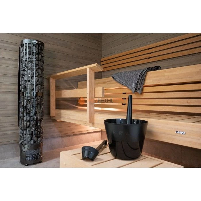 Электрическая печь Harvia Cilindro PC66E Black Steel (без пульта)