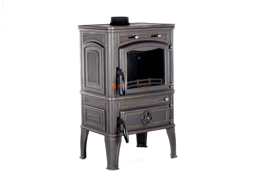 Печь-камин Fireway Dacha I патина бронза